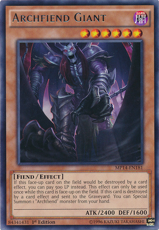 Archfiend Giant [MP14-EN181] Rare | Gam3 Escape