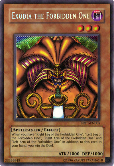 Exodia the Forbidden One [UBP1-EN005] Secret Rare | Gam3 Escape