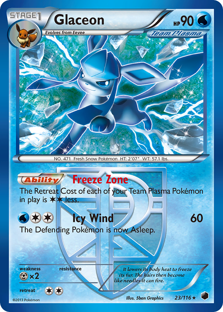 Glaceon (23/116) [Black & White: Plasma Freeze] | Gam3 Escape