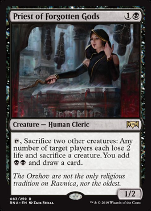 Priest of Forgotten Gods [Ravnica Allegiance] | Gam3 Escape