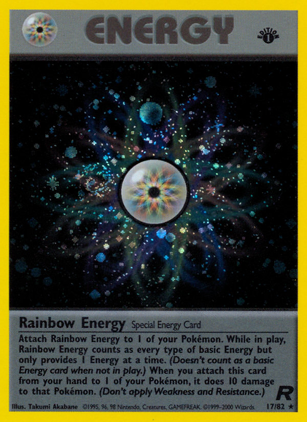 Rainbow Energy (17/82) [Team Rocket 1st Edition] | Gam3 Escape