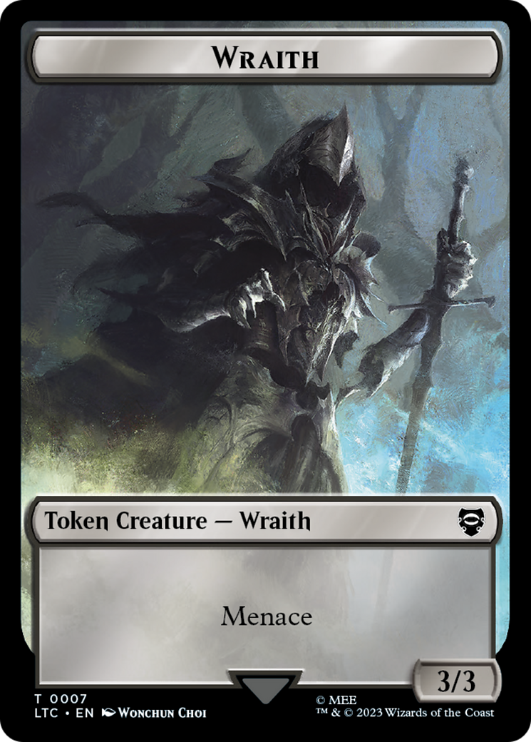 Goblin // Wraith Double-Sided Token [The Lord of the Rings: Tales of Middle-Earth Commander Tokens] | Gam3 Escape