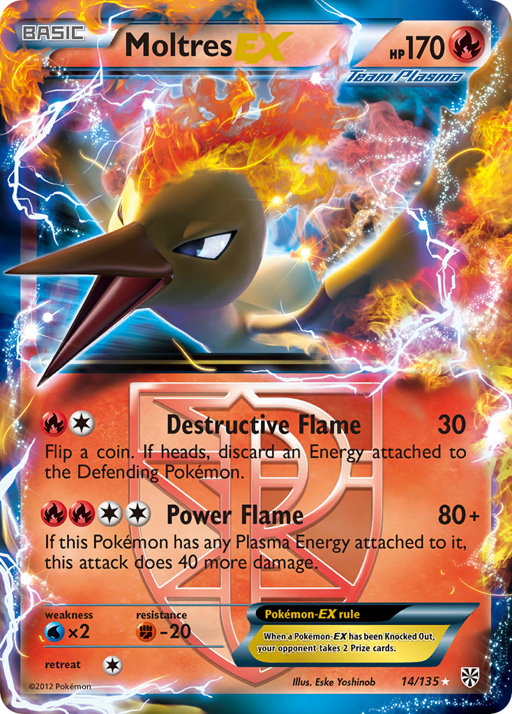 Moltres EX (14/135) [Black & White: Plasma Storm] | Gam3 Escape