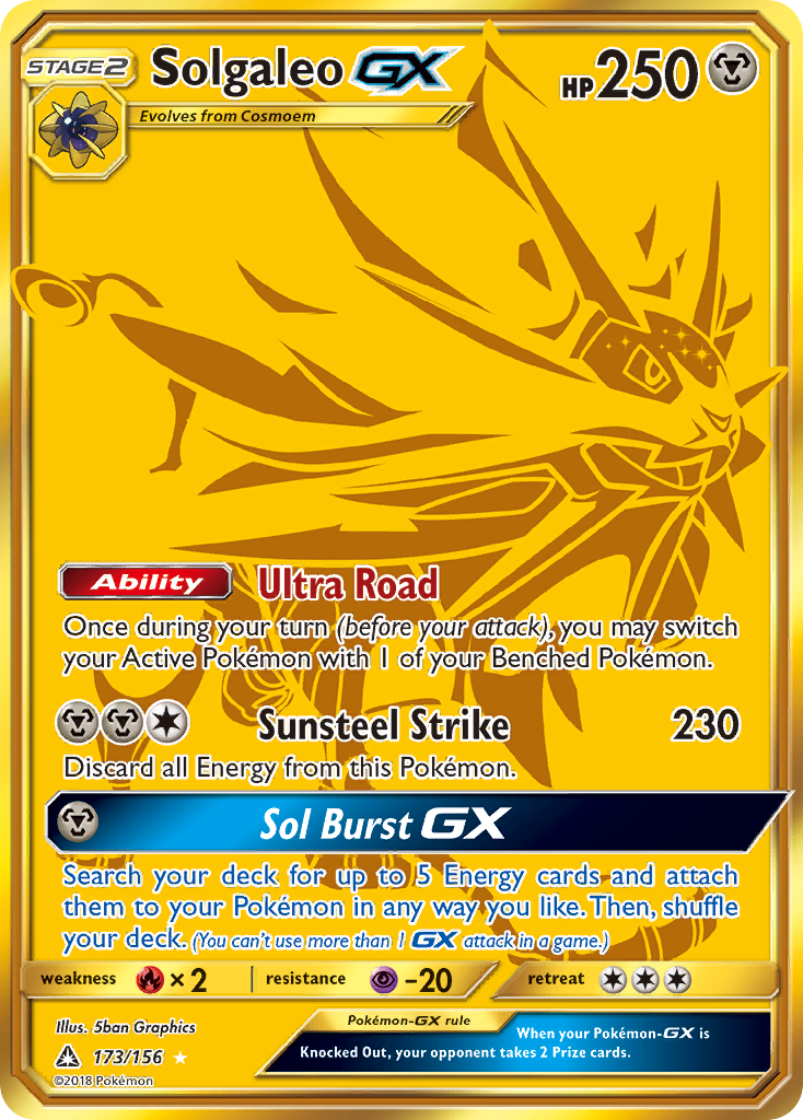 Solgaleo GX (173/156) [Sun & Moon: Ultra Prism] | Gam3 Escape