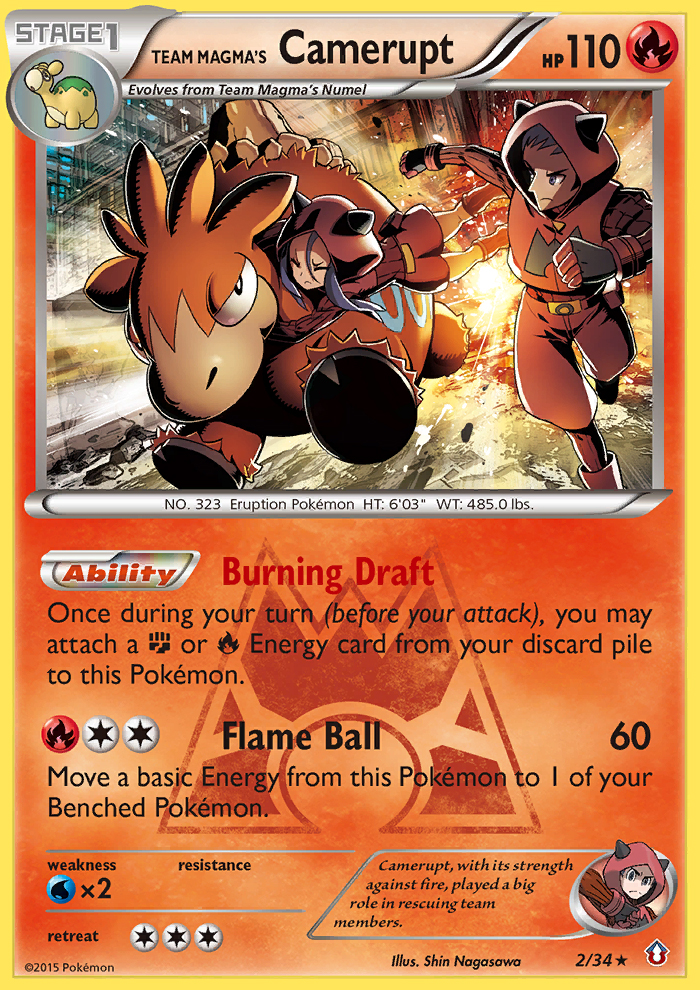 Team Magma's Camerupt (2/34) [XY: Double Crisis] | Gam3 Escape