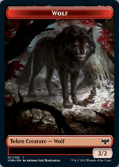 Wolf (011) // Treasure Double-sided Token [Innistrad: Crimson Vow Tokens] | Gam3 Escape