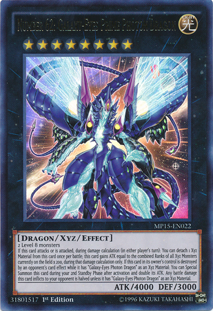 Number 62: Galaxy-Eyes Prime Photon Dragon [MP15-EN022] Ultra Rare | Gam3 Escape