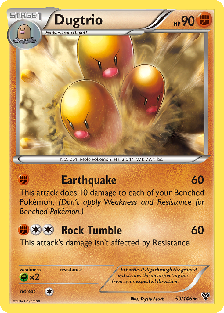 Dugtrio (59/146) [XY: Base Set] | Gam3 Escape