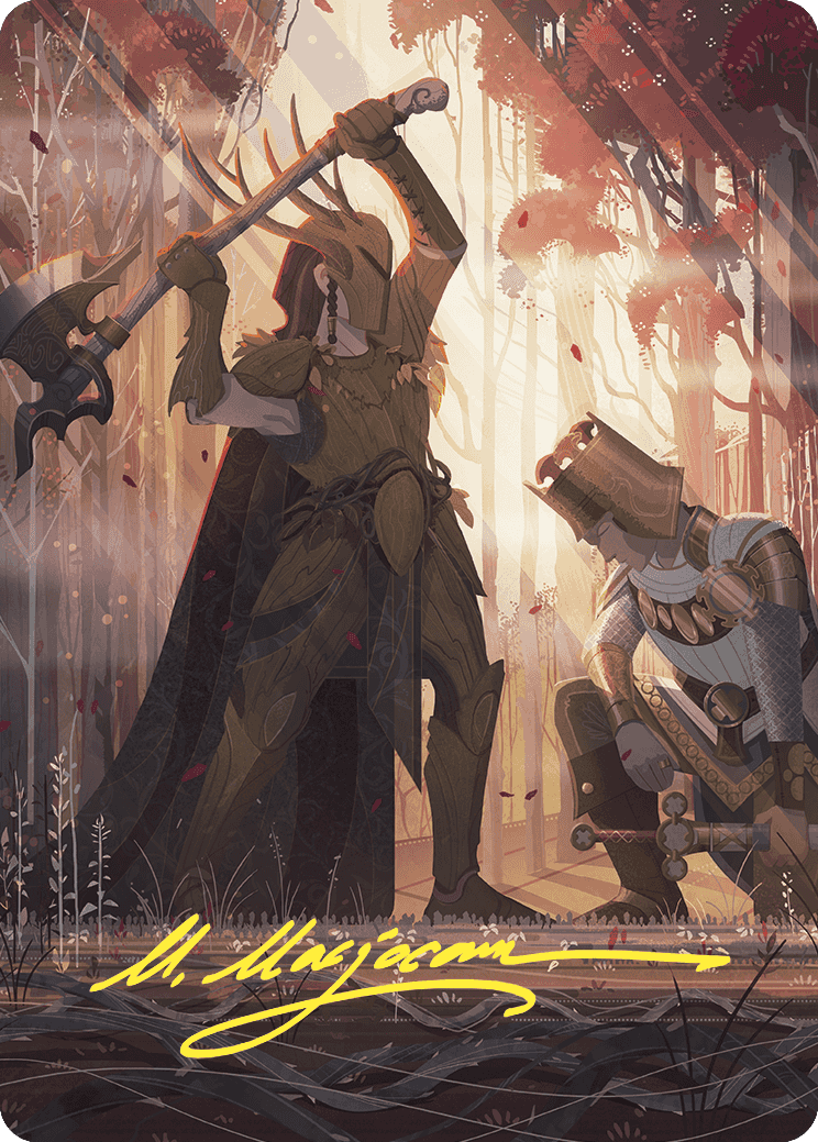 Karmic Justice Art Card (Gold-Stamped Signature) [Wilds of Eldraine Art Series] | Gam3 Escape
