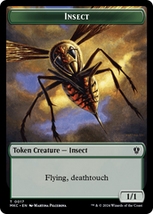 Clue // Insect (0017) Double-Sided Token [Murders at Karlov Manor Commander Tokens] | Gam3 Escape