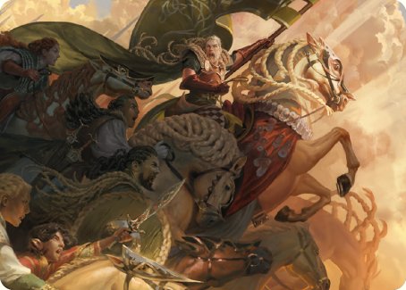 Marshal's Anthem Art Card [The Lord of the Rings: Tales of Middle-earth Art Series] | Gam3 Escape