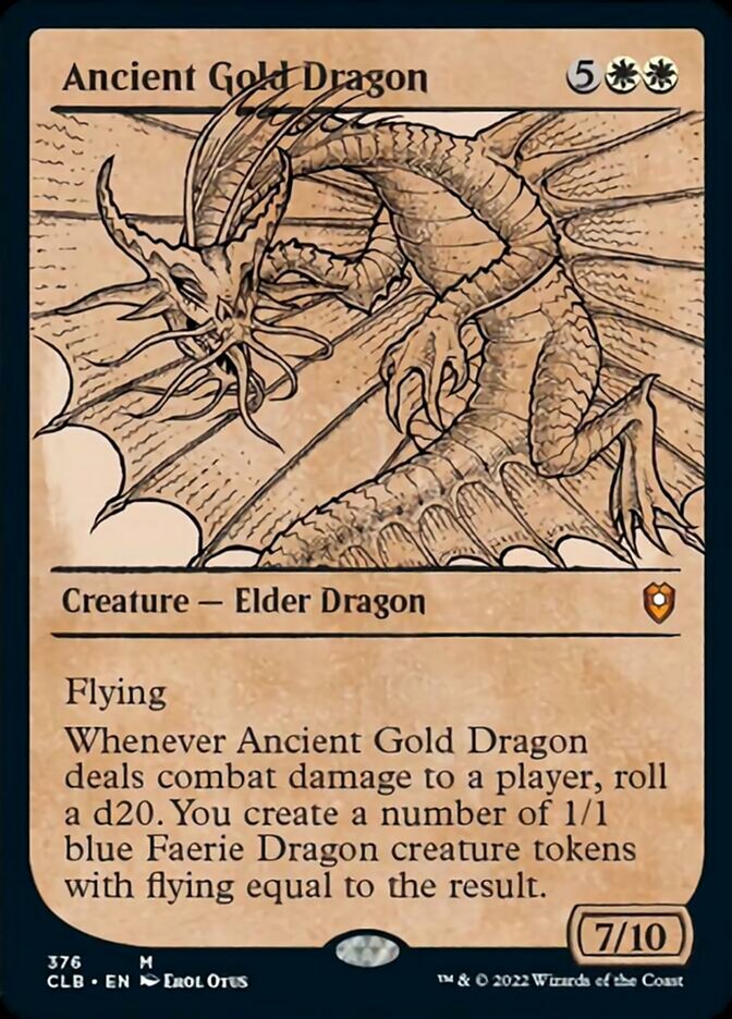 Ancient Gold Dragon (Showcase) [Commander Legends: Battle for Baldur's Gate] | Gam3 Escape