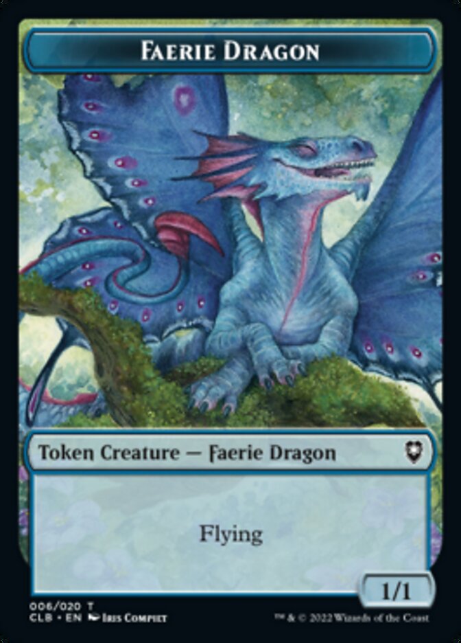 Treasure // Faerie Dragon Double-sided Token [Commander Legends: Battle for Baldur's Gate Tokens] | Gam3 Escape