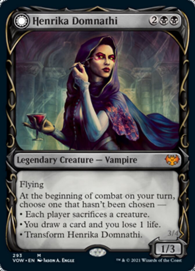 Henrika Domnathi // Henrika, Infernal Seer (Showcase Fang Frame) [Innistrad: Crimson Vow] | Gam3 Escape