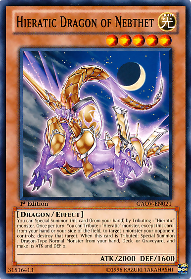 Hieratic Dragon of Nebthet [GAOV-EN021] Common | Gam3 Escape