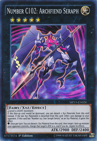 Number C102: Archfiend Seraph [MP15-EN024] Super Rare | Gam3 Escape