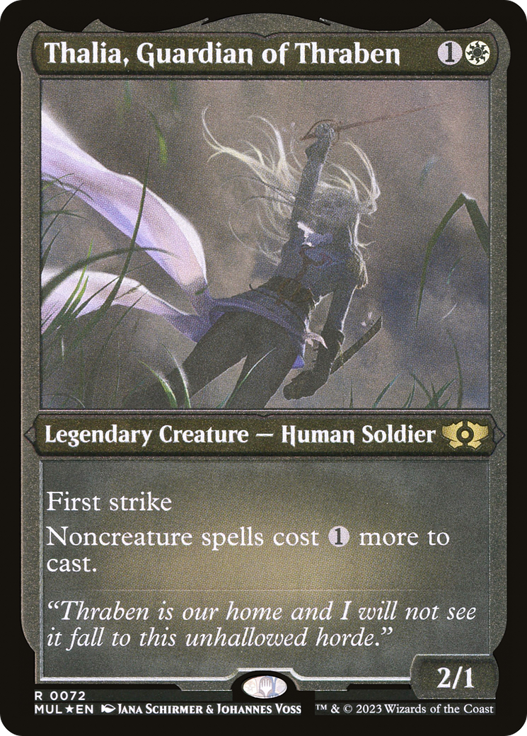 Thalia, Guardian of Thraben (Foil Etched) [Multiverse Legends] | Gam3 Escape