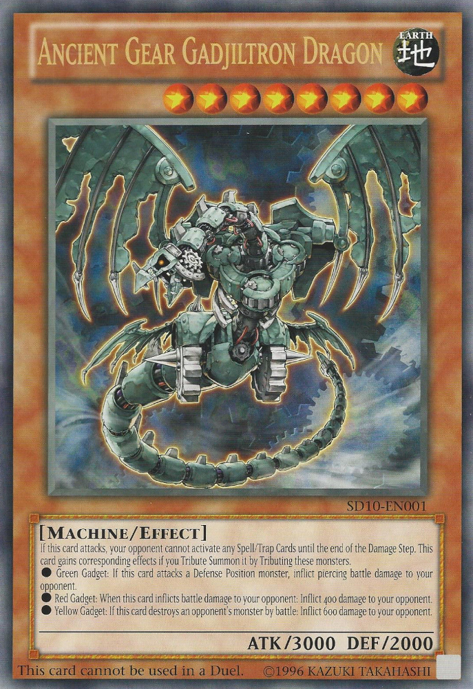 Ancient Gear Gadjiltron Dragon (Oversized) (Machine Madness) [SD10-EN001] Promo | Gam3 Escape