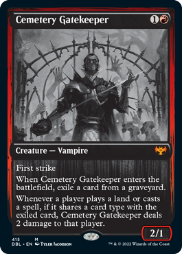 Cemetery Gatekeeper [Innistrad: Double Feature] | Gam3 Escape