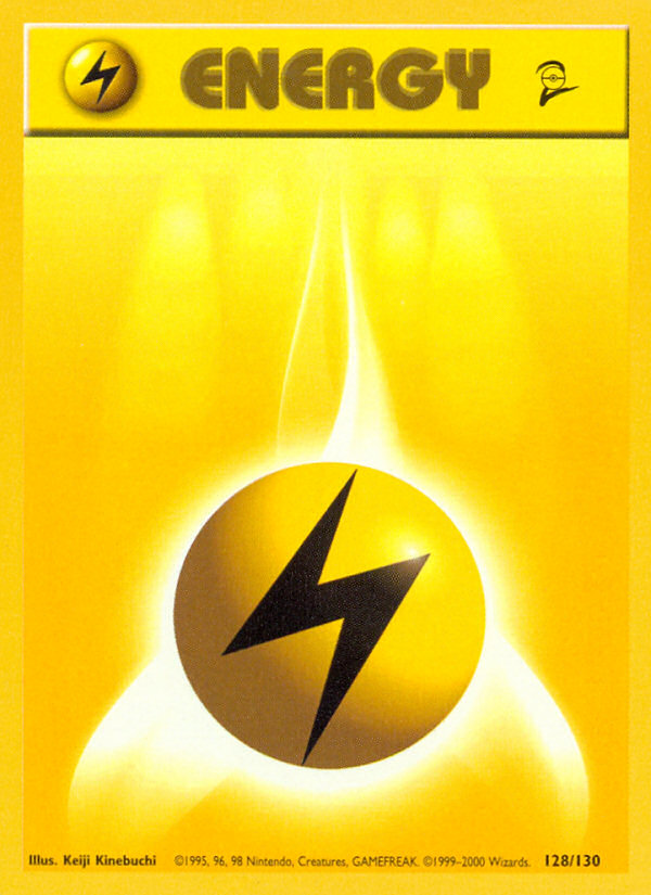 Lightning Energy (128/130) [Base Set 2] | Gam3 Escape