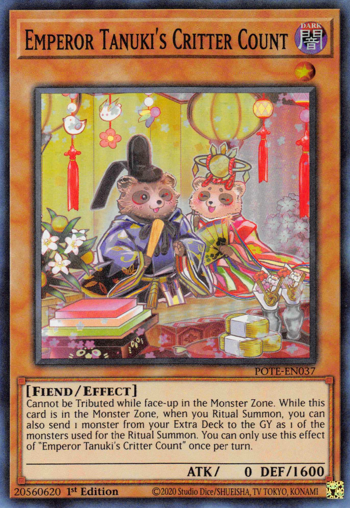 Emperor Tanuki's Critter Count [POTE-EN037] Super Rare | Gam3 Escape