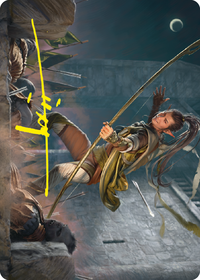 Legolas, Counter of Kills Art Card (Gold-Stamped Signature) [The Lord of the Rings: Tales of Middle-earth Art Series] | Gam3 Escape