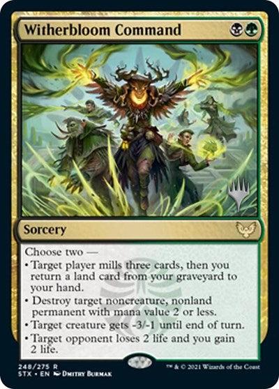 Witherbloom Command (Promo Pack) [Strixhaven: School of Mages Promos] | Gam3 Escape