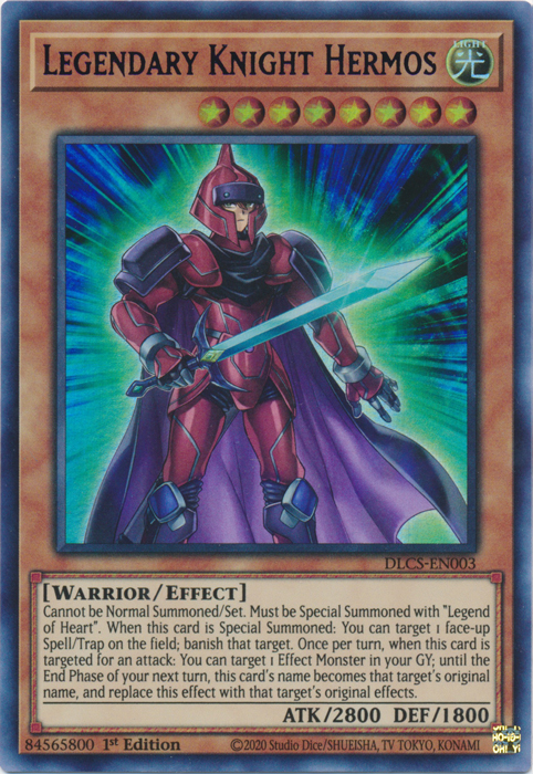 Legendary Knight Hermos (Purple) [DLCS-EN003] Ultra Rare | Gam3 Escape