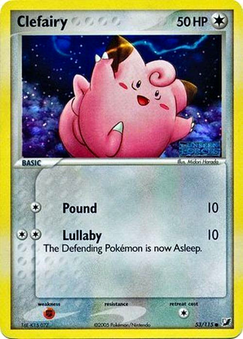 Clefairy (53/115) (Stamped) [EX: Unseen Forces] | Gam3 Escape