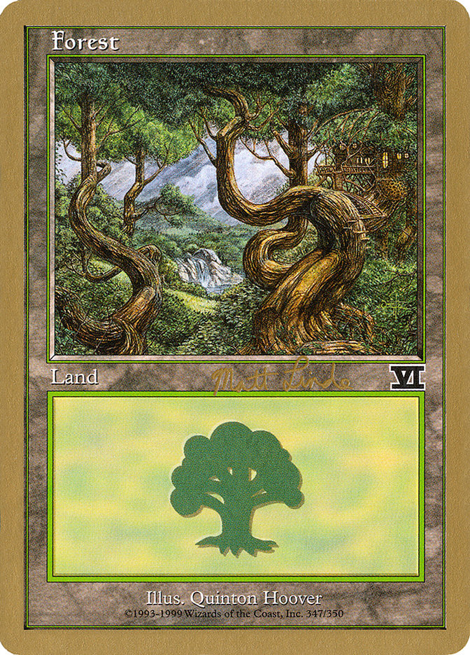 Forest (ml347b) (Matt Linde) [World Championship Decks 1999] | Gam3 Escape