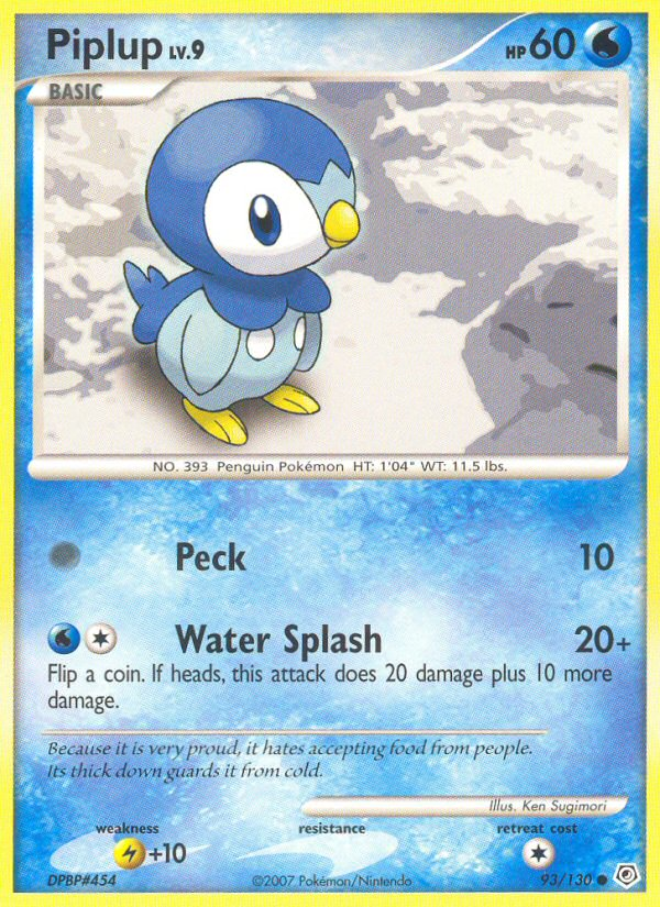 Piplup (93/130) [Diamond & Pearl: Base Set] | Gam3 Escape