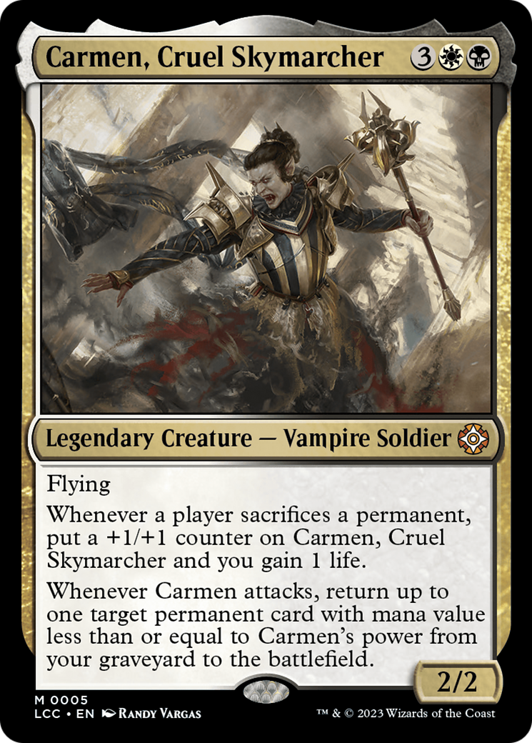 Carmen, Cruel Skymarcher [The Lost Caverns of Ixalan Commander] | Gam3 Escape