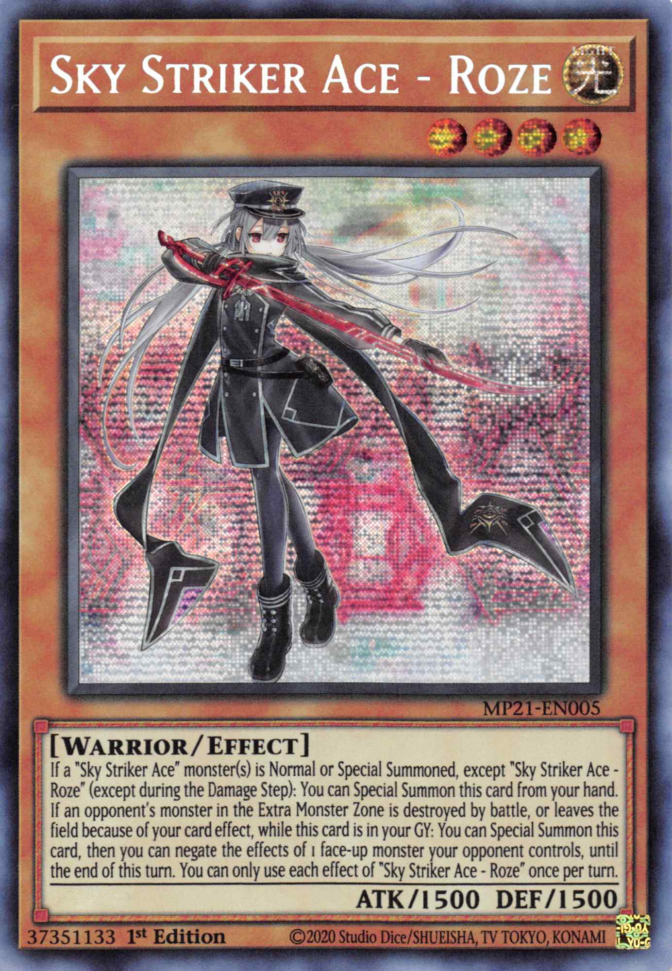 Sky Striker Ace - Roze [MP21-EN005] Prismatic Secret Rare | Gam3 Escape