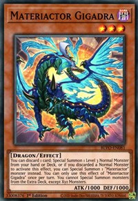 Materiactor Gigadra [BLVO-EN081] Super Rare | Gam3 Escape