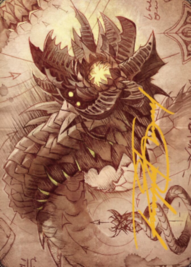 Wurmcoil Engine Art Card (Gold-Stamped Signature) [The Brothers' War Art Series] | Gam3 Escape