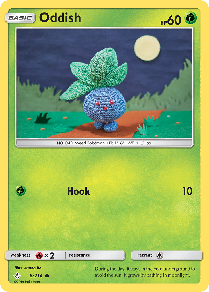 Oddish (6/214) [Sun & Moon: Unbroken Bonds] | Gam3 Escape