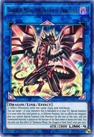 Darkness Metal, the Dragon of Dark Steel [JUMP-EN087] Ultra Rare | Gam3 Escape