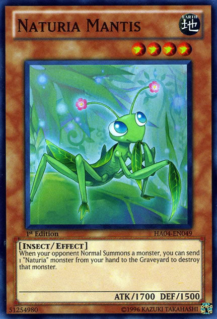 Naturia Mantis [HA04-EN049] Super Rare | Gam3 Escape