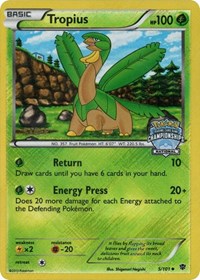 Tropius (5/101) (National Championship Staff Promo) [Black & White: Plasma Blast] | Gam3 Escape