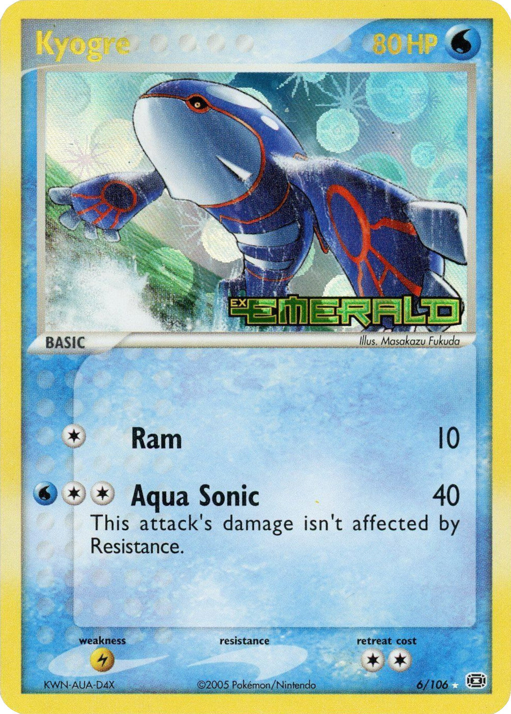 Kyogre (6/106) (Stamped) [EX: Emerald] | Gam3 Escape