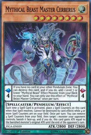 Mythical Beast Master Cerberus [FIGA-EN059] Super Rare | Gam3 Escape
