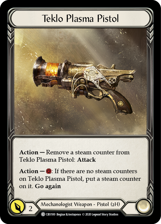 Teklo Plasma Pistol [CRU100] 1st Edition Normal | Gam3 Escape