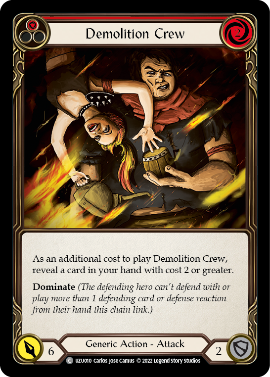 Demolition Crew (Red) [UZU010] (Outsiders Uzuri Blitz Deck) | Gam3 Escape