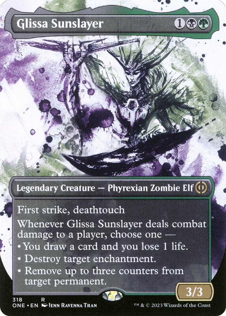 Glissa Sunslayer (Borderless Ichor) [Phyrexia: All Will Be One] | Gam3 Escape