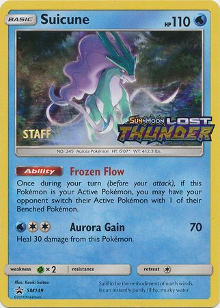 Suicune (SM149) (Staff Prerelease Promo) [Sun & Moon: Black Star Promos] | Gam3 Escape