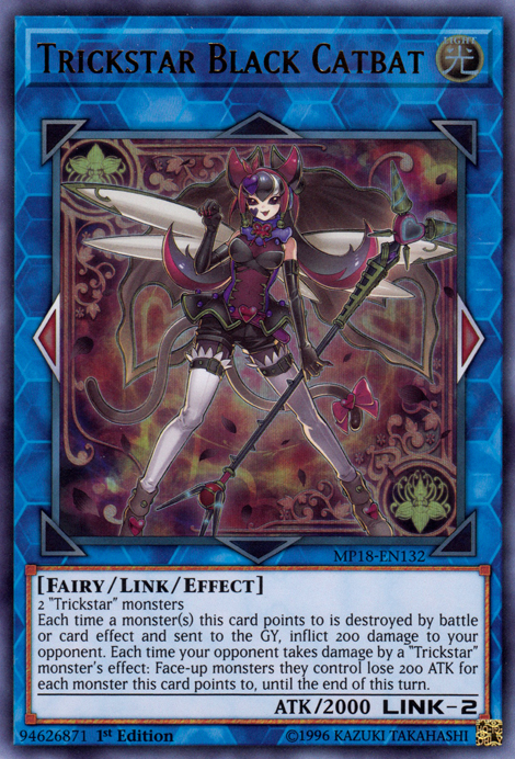 Trickstar Black Catbat [MP18-EN132] Ultra Rare | Gam3 Escape