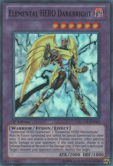 Elemental HERO Darkbright [LCGX-EN063] Super Rare | Gam3 Escape