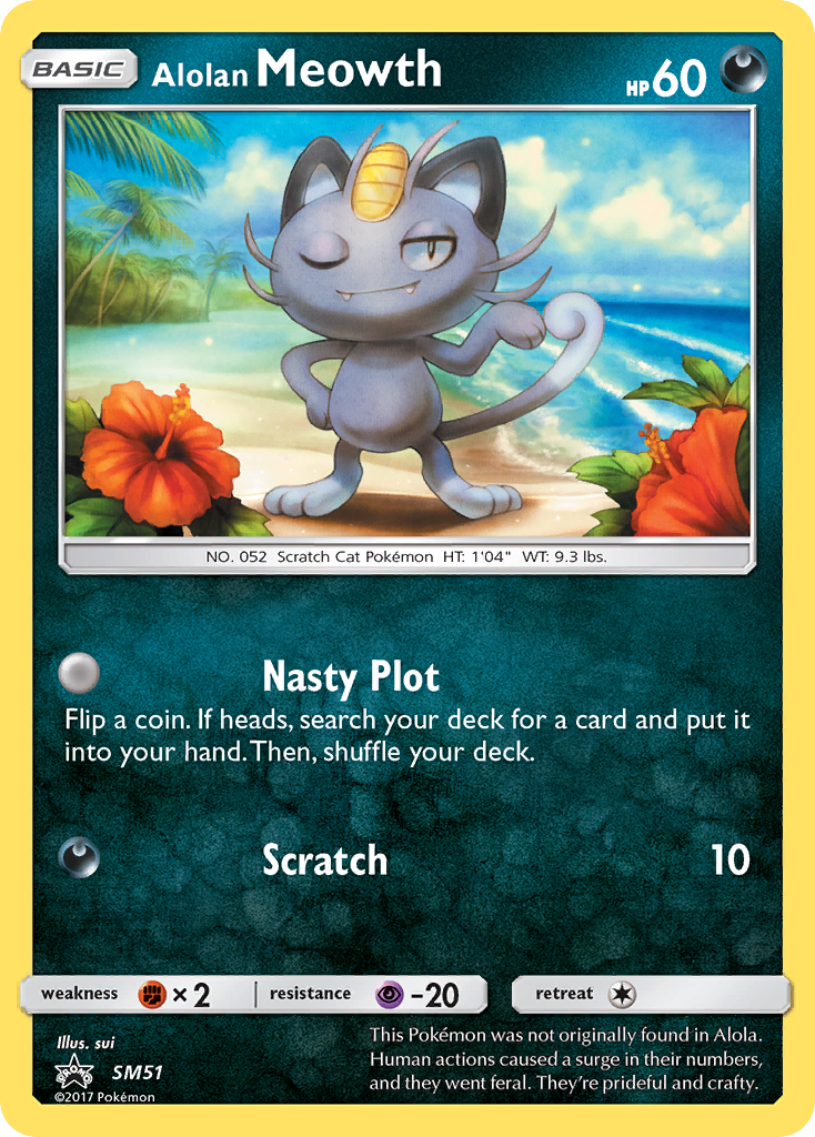 Alolan Meowth (SM51) [Sun & Moon: Black Star Promos] | Gam3 Escape