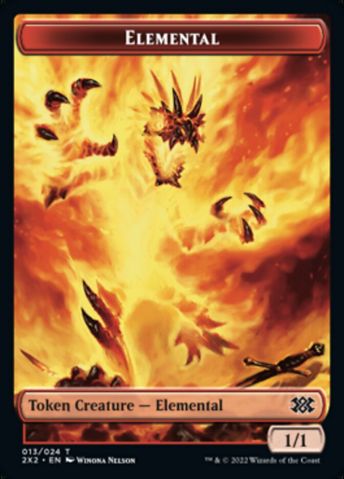 Elemental // Soldier Double-sided Token [Double Masters 2022 Tokens] | Gam3 Escape