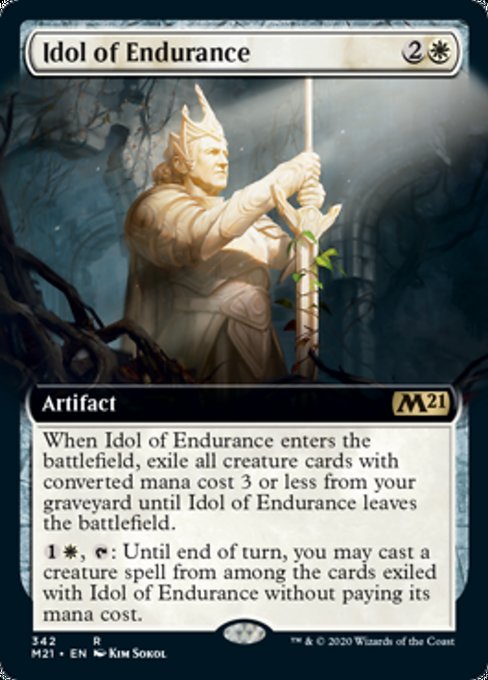 Idol of Endurance (Extended Art) [Core Set 2021] | Gam3 Escape